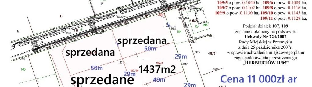 Przemyśl ul. fabryczna 14,65ar mpzp mn2