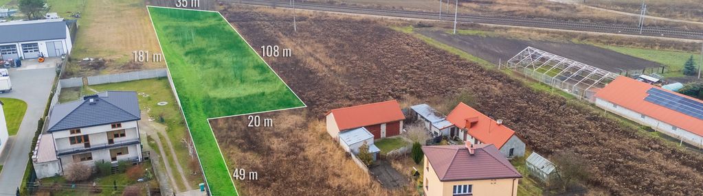 Działka budowlana z możliwością podziału