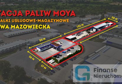 Stacja paliw moya + hala magazynowa