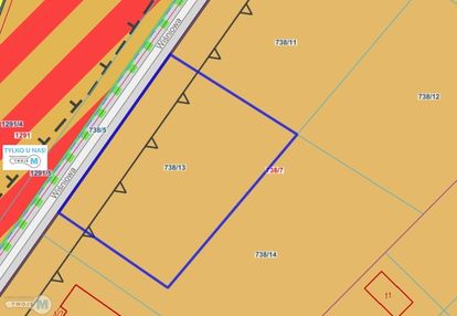 Działka budowlana z mediami wiśniowa, kostomłoty i