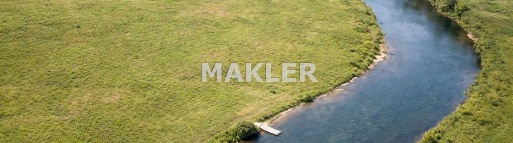 Małe rudy-działka z linią brzegową rzeki