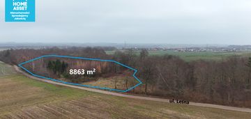 Działka z wz i pozw. na budowę w otoczeniu lasu.