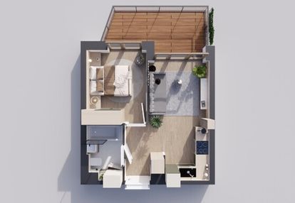 Sunrise park | mieszkanie nr 4.9 | 2 pokoje 32,52 m2 + balkon |