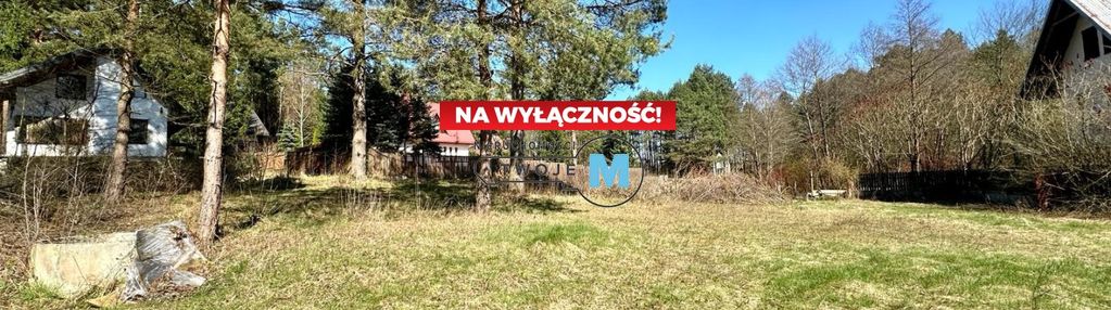 Urokliwa działka, w pobliżu las oraz rzeka nida.