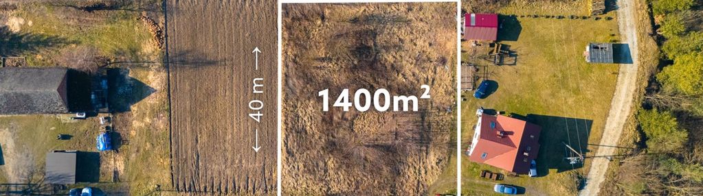 Uzbrojona działka_droga gminna asfaltowa_las