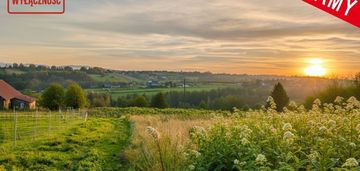 Widokowa atrakcyjna działka, cisza i spokój.