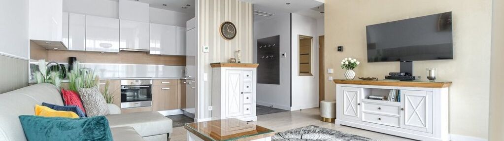 Apartament z widokiem na morze i piaszczystą plażę